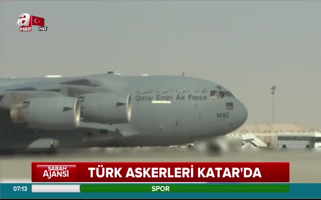 Türk askeri Katar'da böyle karşılandı
