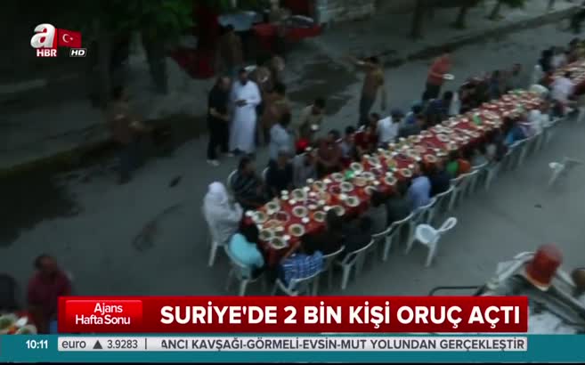 Suriye'de 2 bin kişi oruç açtı