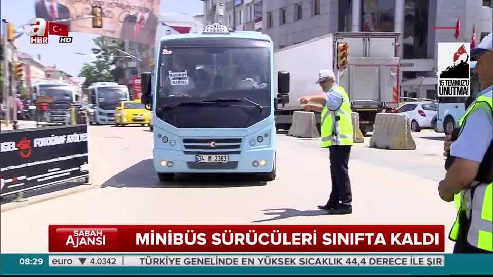 İstanbul’da minibüs denetimi