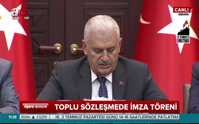 Memurun  2017 zam oranını Binali Yıldırım açıkladı