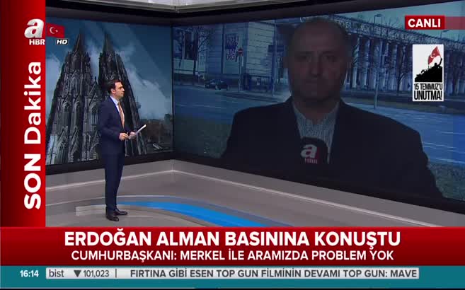 Erdoğan, Alman basınına açıklamalarda bulundu