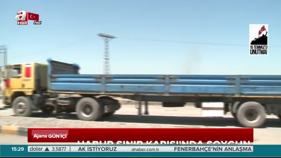 Habur Sınır Kapısı’nda büyük soygun..!