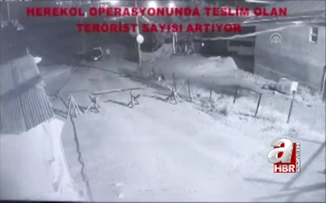 Gri listedeki teröristin teslim olma görüntüleri