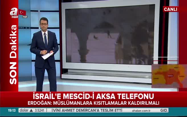 Erdoğan'dan Mescid-i Aksa telefonu