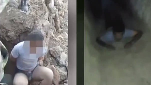 Mağarada sıkışan teröristler böyle teslim oldu