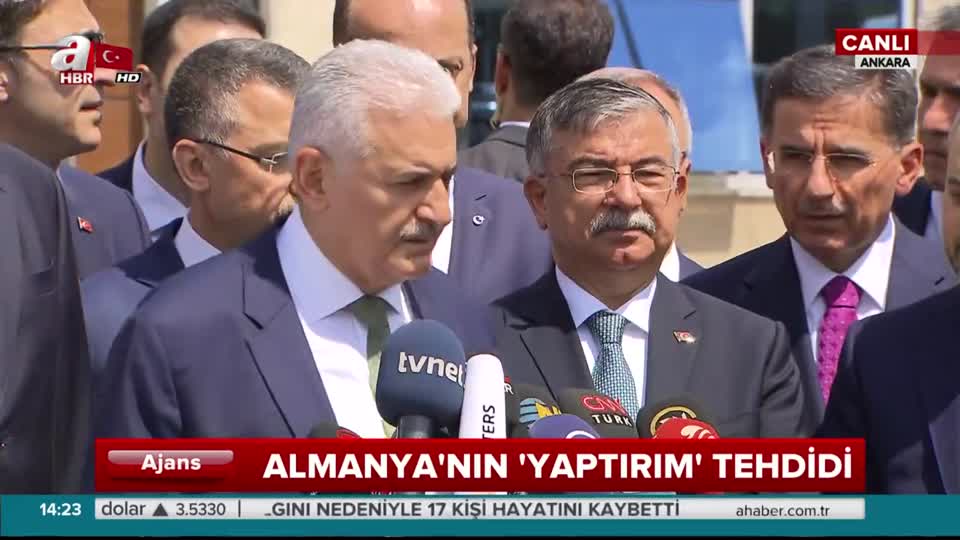 Başbakan Yıldırım’dan Almanya’ya çağrı