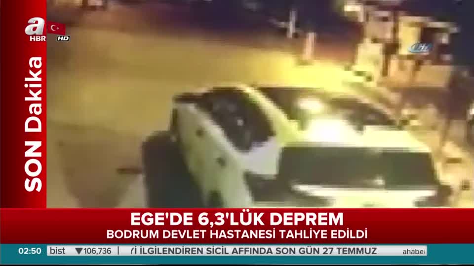 İşte Bodrum'da deprem anı!