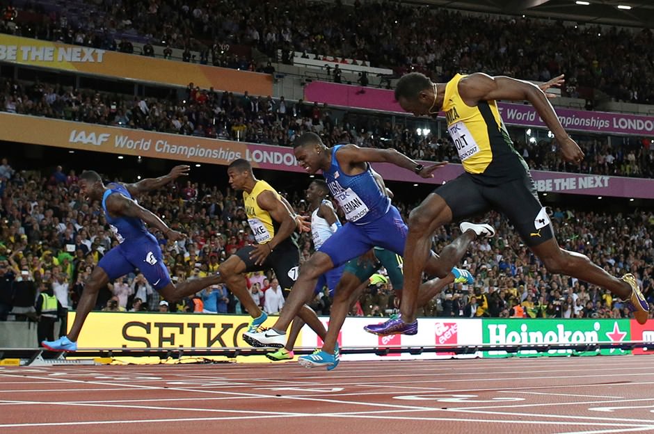 ABD'li Justin Gatlin Usain, Bolt'u geçerek birinci oldu!