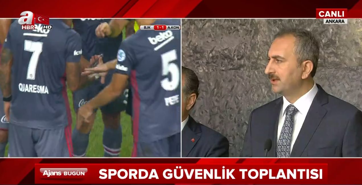 Adalet Bakanı Abdülhamit Gül'den sporda şiddet açıklaması