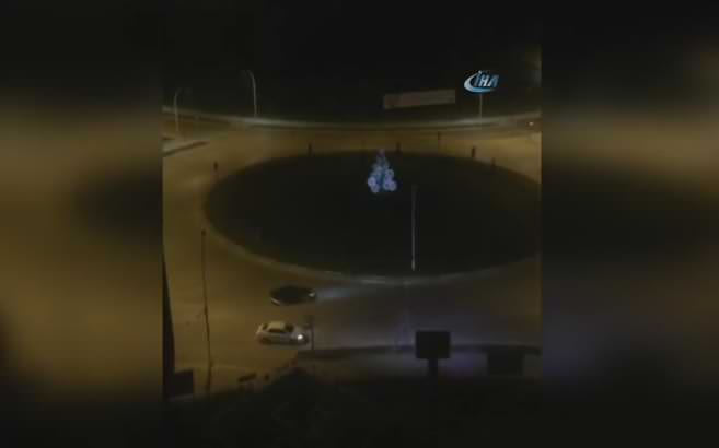 Bursa'da şehrin göbeğinde tehlikeli drift