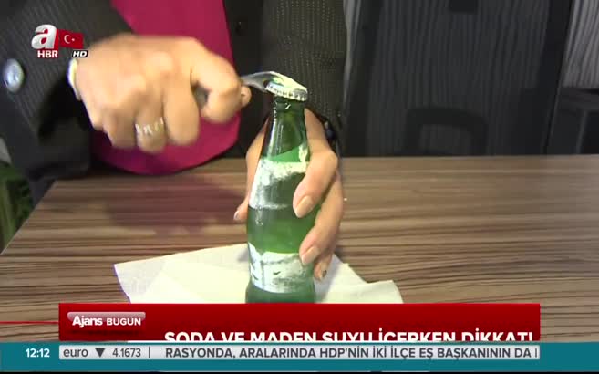 Soda ve maden suyu içerken dikkat!