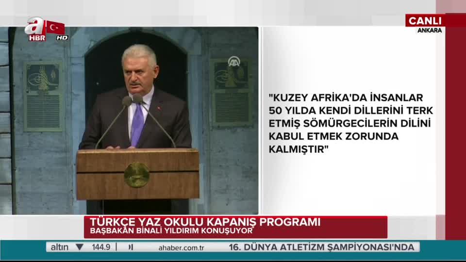 Başbakan Yıldırım: Türkçe’deki çürümeye artık dur demenin zamanı geldi