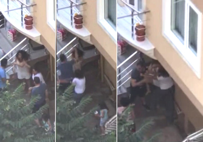 İstanbul'da genç kıza karı-koca dayağı