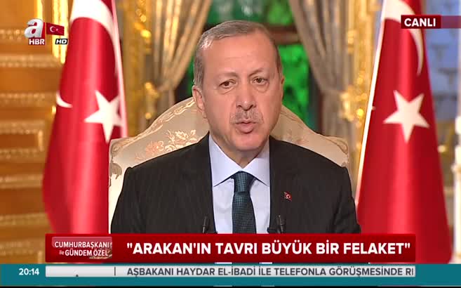 Erdoğan Arakan'daki vahşeti yorumladı