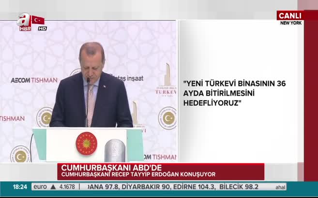 Erdoğan, ABD'de Türkevi'nin temelini attı