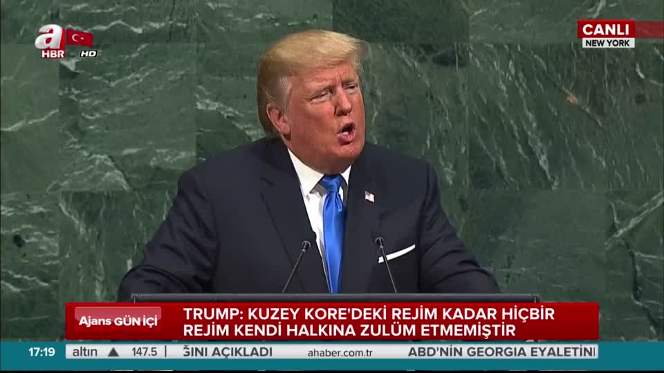 Trump: Kuzey Kore'yi tamamen yok etmekten başka seçeneğimiz kalmayacak