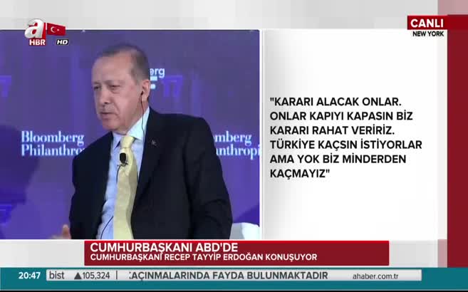 Erdoğan: Siz aktivist diyorsunuz ancak onlar terörist