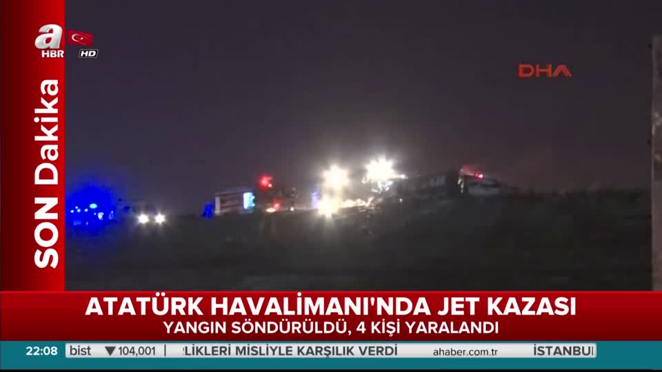 Atatürk Havalimanı'nda jet düştü