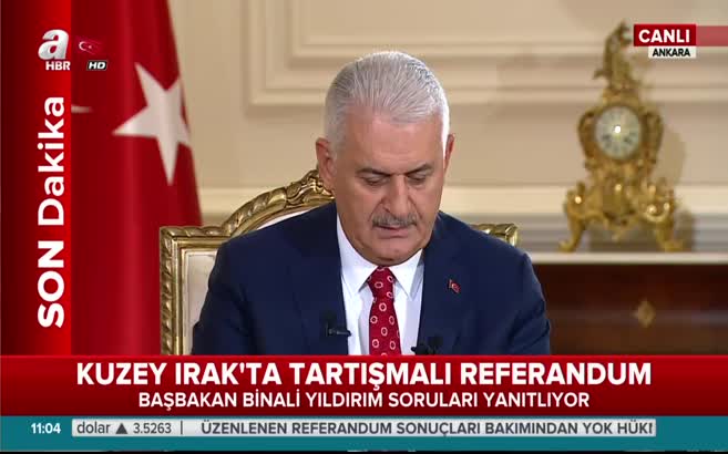 Başbakan: "Referandum inadı sıcak çatışmaya zemin hazırladı"