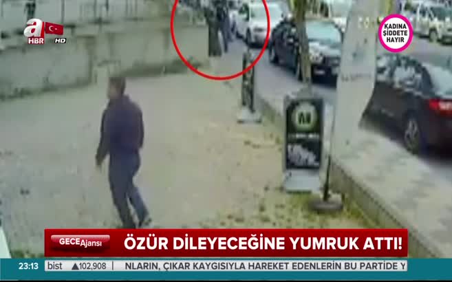 Ataşehir'de kadına yumruklu saldırı