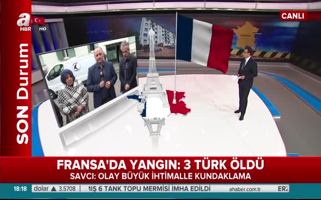 Görgü tanıkları Fransa'daki yangını A Haber'e anlattı