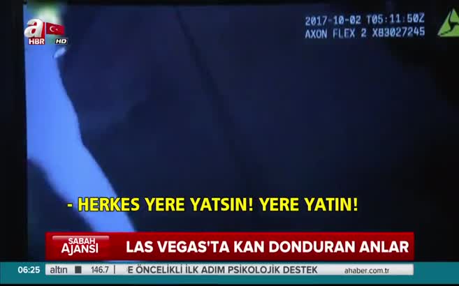 Las Vegas'taki katliam anı kamerada