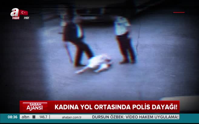 Antalya'dan utanç verici görüntüler! İki polis kadını yol ortasında darp etti