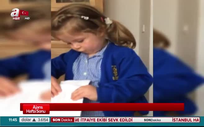 Erkek kardeşi olacağını öğrenince..