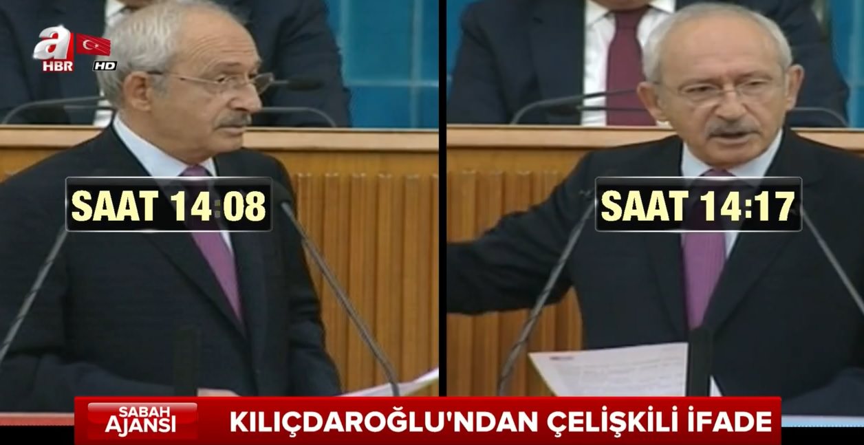 CHP lideri Kemal Kılıçdaroğlu'ndan 9 dakikada çark!