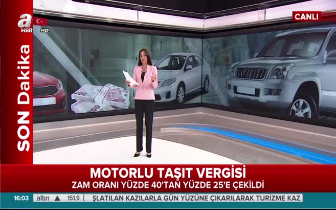 MTV zam oranı yüzde 25 olarak belirlendi