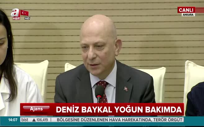 Ankara Üniversitesi Rektörü ve heyetten, Deniz Baykal'ın sağlık durumuna ilişkin açıklama
