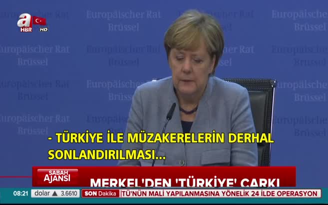 Merkel'den 'Türkiye' çarkı
