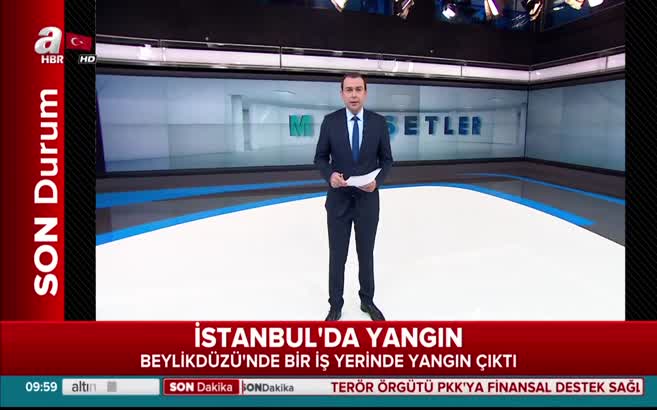 İstanbul Beylikdüzü'nde yangın