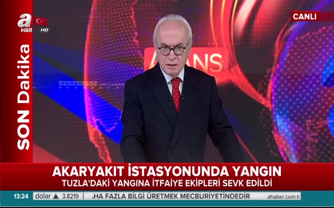 Tuzla'da akaryakıt istasyonunda yangın