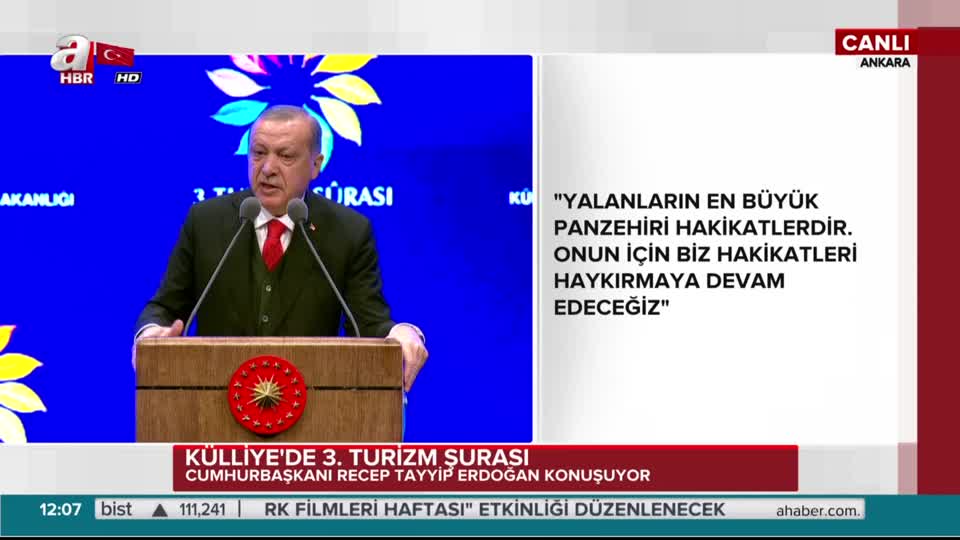 Cumhurbaşkanı Erdoğan: 2019’un sonuna kadar AKM’nin yerine opera binasını İstanbul’a kazandıracağız