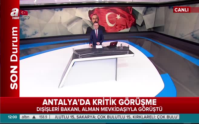 Bakan Mevlüt Çavuşoğlu, Alman mevkidaşı Gabriel ile görüştü