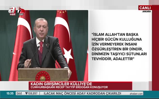 Cumhurbaşkanı Erdoğan: İslam'ın ılımlısı, ılımsızı olmaz