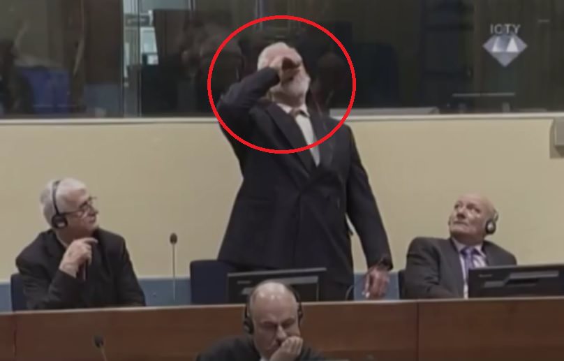 Eski Hırvat general duruşmada kararı duyunca ’zehir’ içti