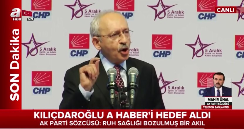 AK Parti Sözcüsü Mahir Ünal: "Ruh sağlığı bozulmuş bir akıl"