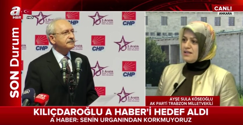 AK Parti Milletvekili Ayşe Sula Köseoğlu’ndan A Haber’e destek