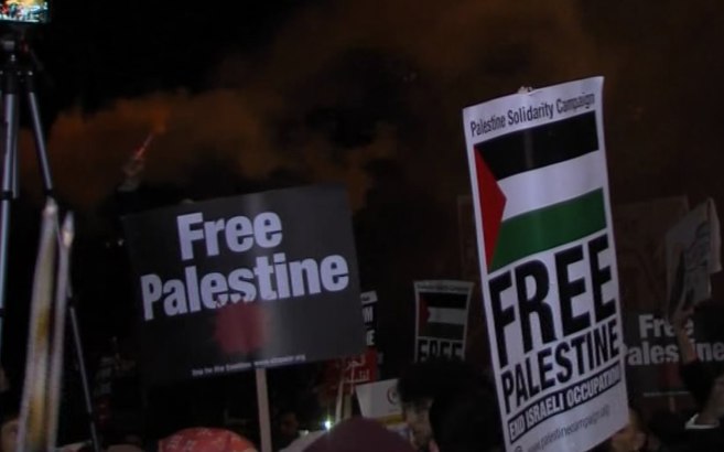 Londra’da Filistin için özgürlük protestosu gerçekleştirildi