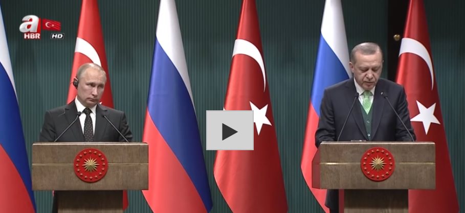 Erdoğan ve Putin'den ortak basın toplantısı