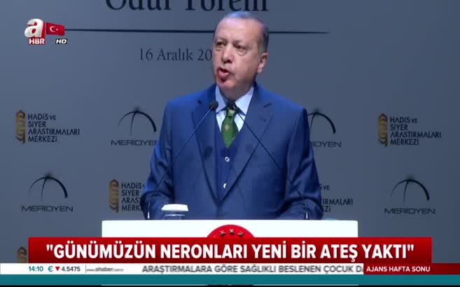 Cumhurbaşkanı Erdoğan: Günümüzün 'Neron'ları yeni bir ateş yaktı!