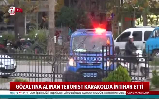 Gözaltına alınan terörist karakolda intihar etti
