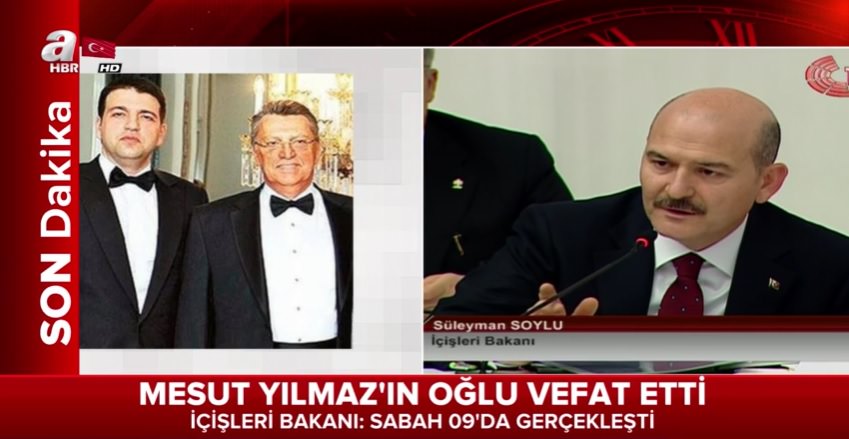 Mesut Yılmaz'ın acı günü! Bakan Soylu açıklama yaptı