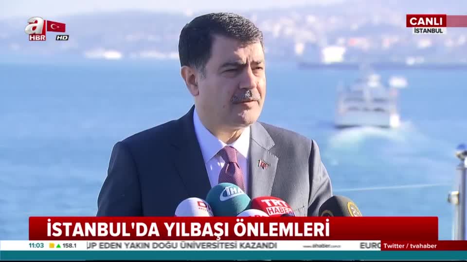 İstanbul Valisi Şahin'den Tuzla ve yılbaşı açıklaması