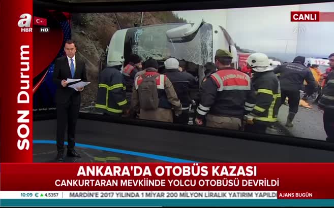 Ankara'da yolcu otobüsü devrildi! Ölü ve yaralılar var