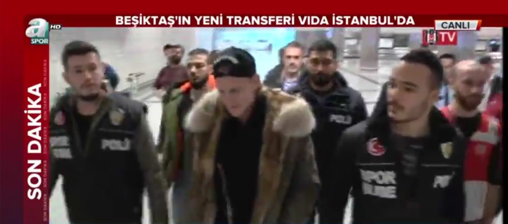 Beşiktaş'ın yeni transferi Vida İstanbul'a geldi