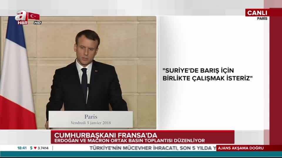 Macron: Türkiye AB’ye tam üye olmalı