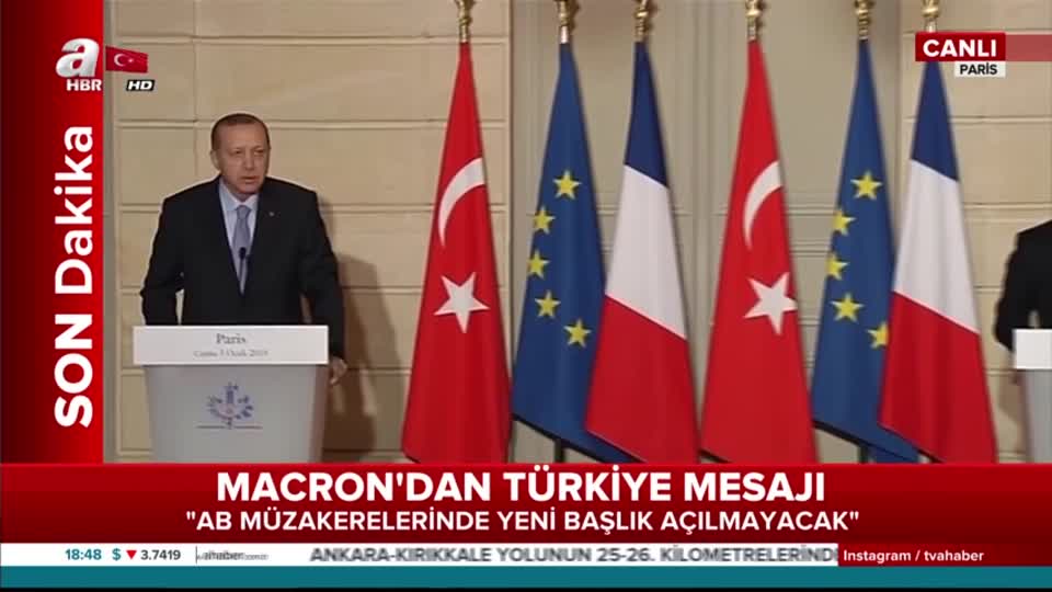 Erdoğan’dan Paris’te rest çekti!